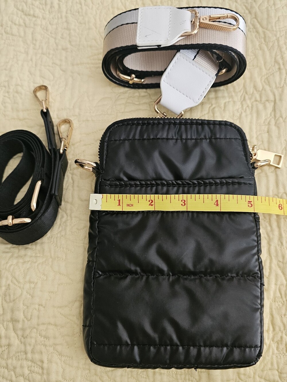 BC Bags - Soft Black Quilted Crossbody